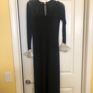 Vintage Black Tie Cocktail Dress, sz 8/10